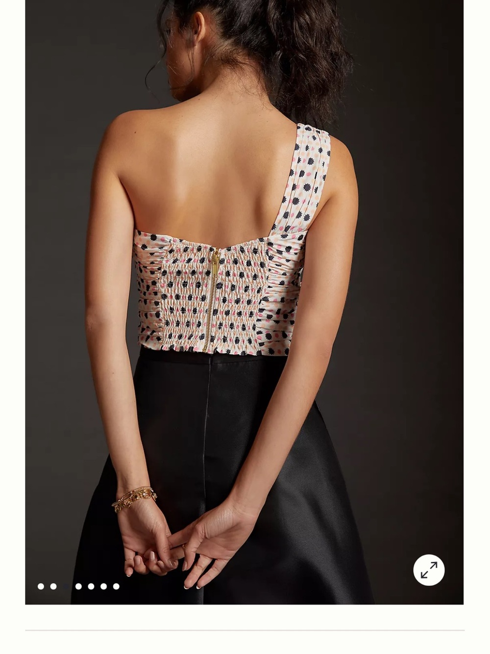 Maeve Bow-Tie One Shoulder Tank from Anthropologie Sz4 - Picture 3 of 12